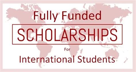 fully funded scholarships